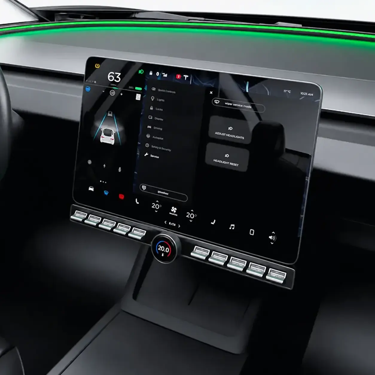 Modiqit PULSE BAR - Tesla Akıllı Kontrol Barı